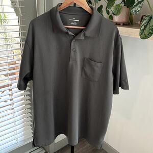Grand Slam Golf Polo Shirt Men’s 2XL Gray Striped Performance Top